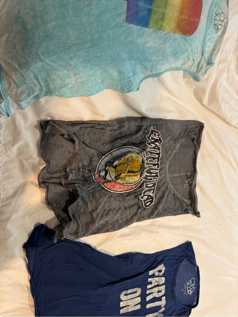 Chaser tank top bundle , Grateful Dead, party on, popsicle and skulls.